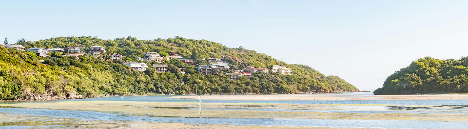 Swartvlei Estuary and lagoon channels near Sedgefield on the Garden Route, South Africa