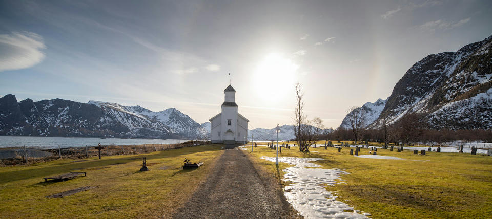 Gimsøy Church, Lofoten Islands