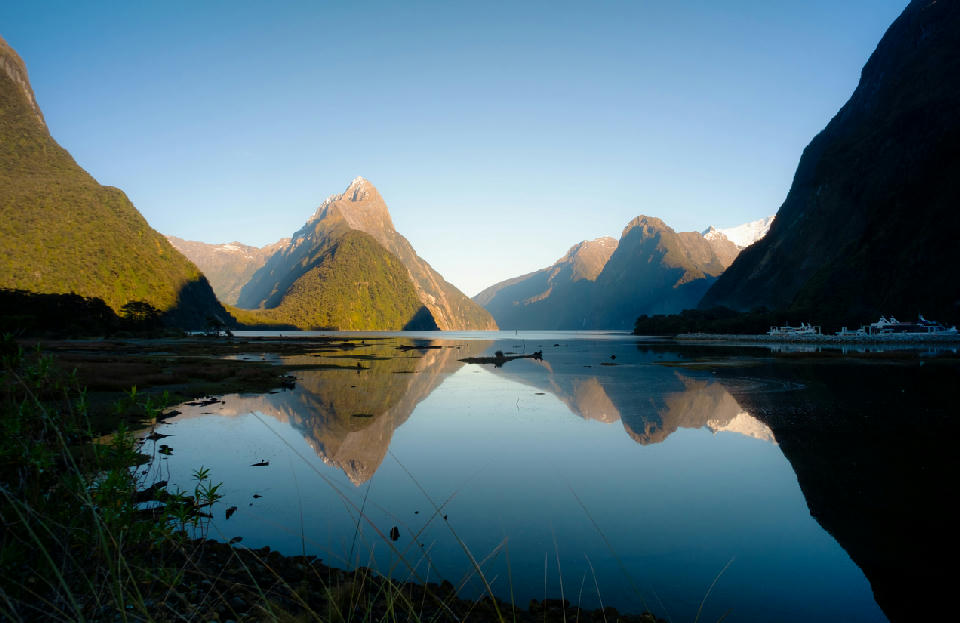 Milford Sound / Piopiotahi with Mitre Peak, South Island, New Zealand