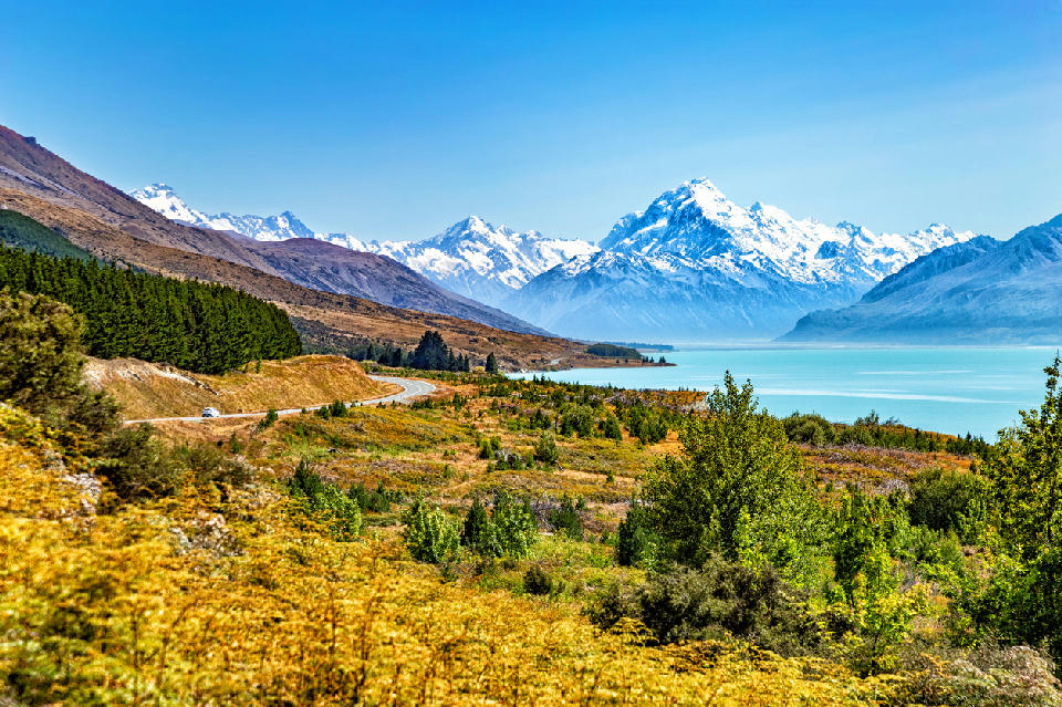 Lake Pukaki with Aoraki / Mount Cook, South Island, New Zealand