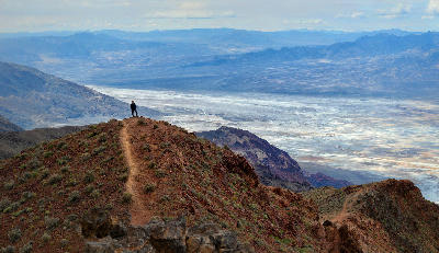 Dantes View Death Valley overlook salt flats panoramic ridge viewpoint California