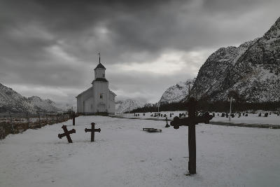 Gimsøy Church, Lofoten Islands