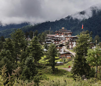 Gangtey Monastery, Phobjikha Valley, Bhutan