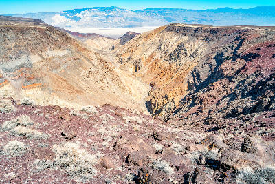 Rainbow Canyon from Father Crowley Overlook Death Valley California
