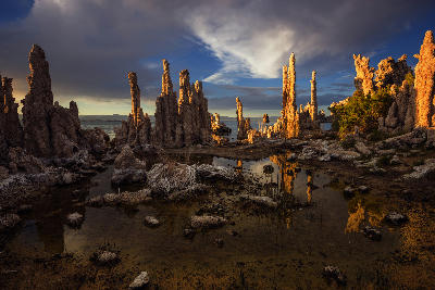 Mono Lake South Tufa sunset reflections tufa towers California Eastern Sierra