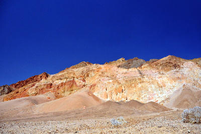 Artists Drive colorful desert hills Black Mountains Death Valley California