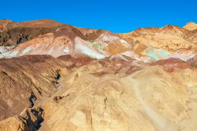Artists Palette from Artists Drive Death Valley Black Mountains California