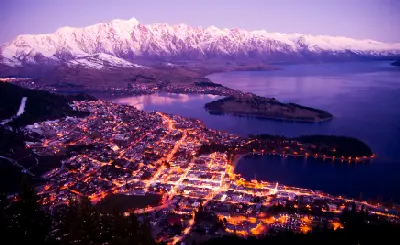 Queenstown and Lake Wakatipu, New Zealand