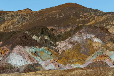 Artists Palette colorful hills Death Valley Black Mountains California