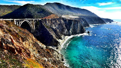 Bixby Creek Bridge on the Big Sur coastline in California