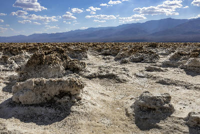 Devils Golf Course salt formations Death Valley jagged salt crust California