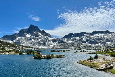thousand island lake banner peak ansel adams wilderness alpine lake sierra nevada california