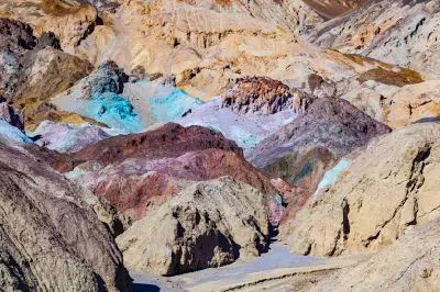 Artist’s Palette mineral colour detail Death Valley California