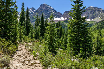 Trail to Crater Lake Maroon Bells Aspen Colorado