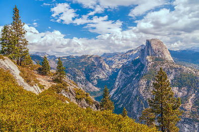 Half Dome from Washburn Point in Yosemite National Park California
