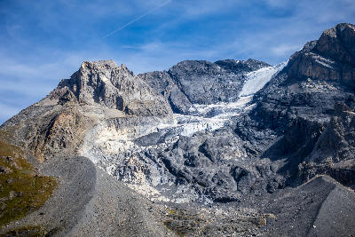 Glacier de la Grande Casse above Pralognan-la-Vanoise in the French Alps
