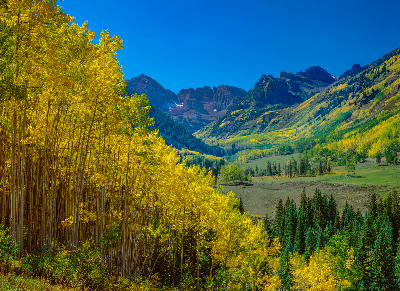 Maroon Bells autumn aspen valley Aspen Colorado