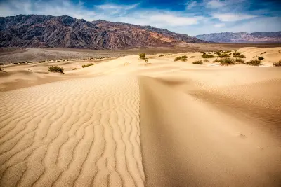 Mesquite Flat Sand Dunes ridge ripple patterns daytime Death Valley California