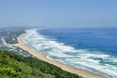 Elevated view of Wilderness Beach and the Indian Ocean coastline seen from Hoekwil on the Garden Route.