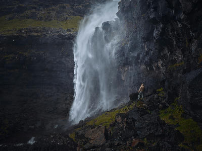 Fossa waterfall at Streymoy island