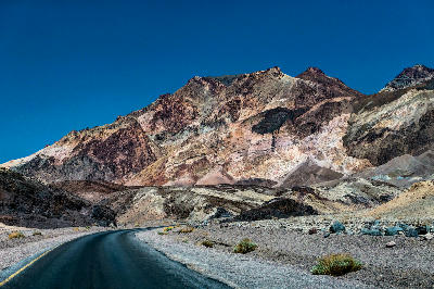 Artists Drive road Death Valley Black Mountains California