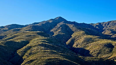 Saptoukop peak and rolling mountain ridges in the Kouga Mountains, Eastern Cape, South Africa.