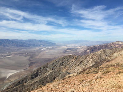 Dantes View panorama Death Valley basin mountains California