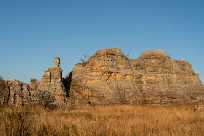 Lady Queen sandstone rock formation in Isalo National Park, Madagascar