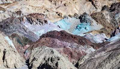 Artist’s Palette mineral colour close-up Death Valley California
