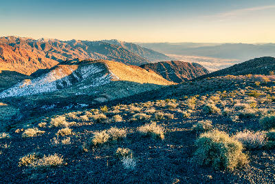 Dantes View landscape ridges desert mountains Death Valley California