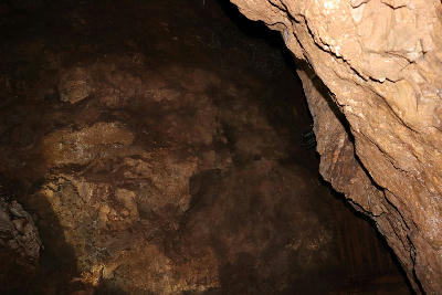 Rock chamber inside Sterkfontein Caves in the Cradle of Humankind, Gauteng, South Africa.