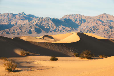 Mesquite Flat Sand Dunes golden light Death Valley California