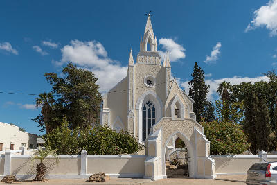 Historic Dutch Reformed Church in Clanwilliam, Western Cape, South Africa.