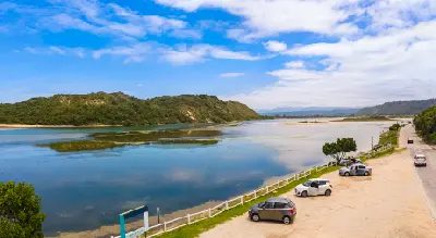 Swartvlei Estuary and lagoon near Sedgefield on the Garden Route.
