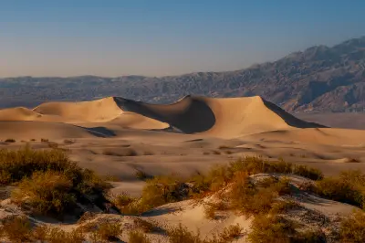 Mesquite Flat Sand Dunes sunset iconic dune Death Valley California