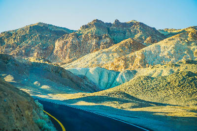 Artist’s Palette colorful mineral hills Death Valley California
