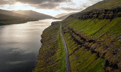 Streymoy coastal road