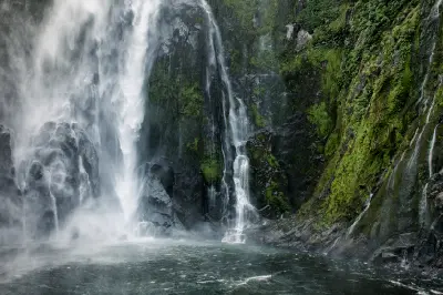Stirling Falls in Milford Sound / Piopiotahi, South Island, New Zealand